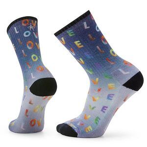 Smartwool Unisex Athletic Targeted Cushion Pride "Love" Print Crew Sock - Small